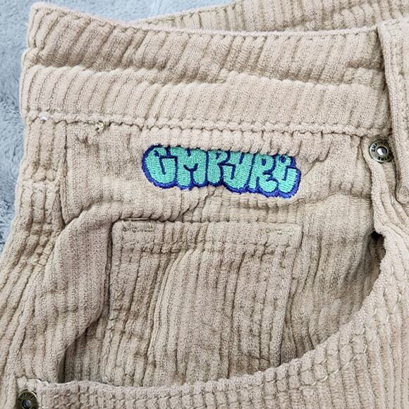 Empyre Pants Womens 3 Juniors Tan Tori Corduroy Skater Relaxed Loose Tapered - Picture 2 of 11